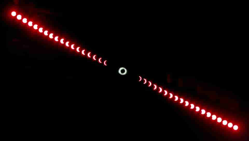Image of an Eclipse Refraction.